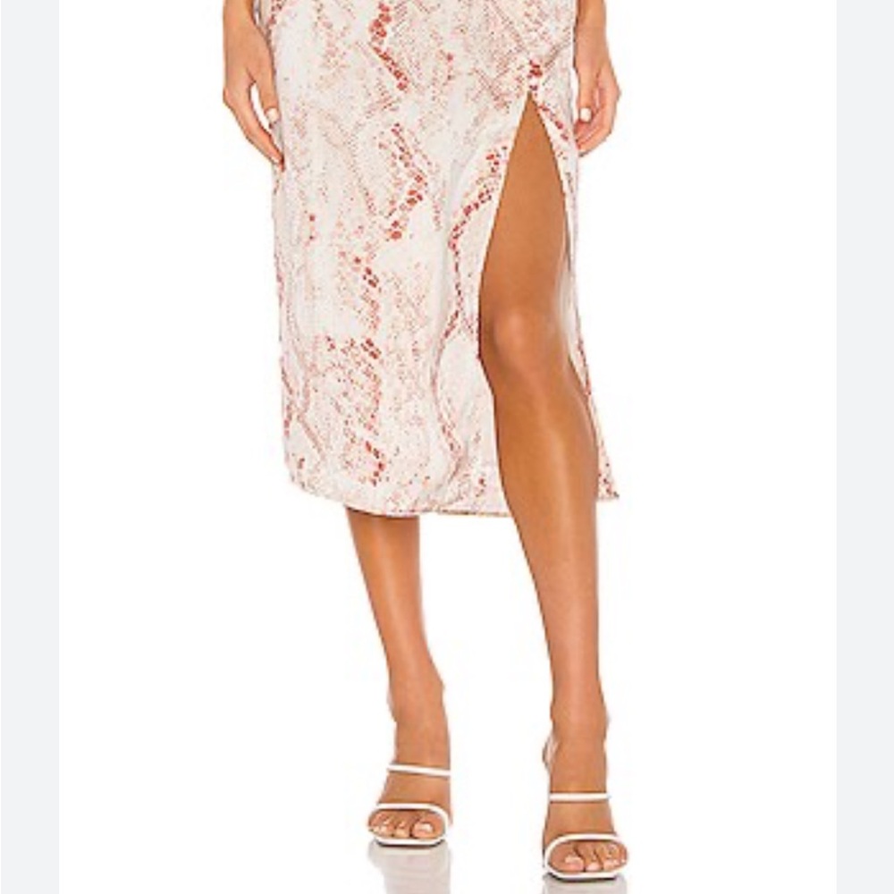 Cupcakes & Cashmere Snake Print Skirt